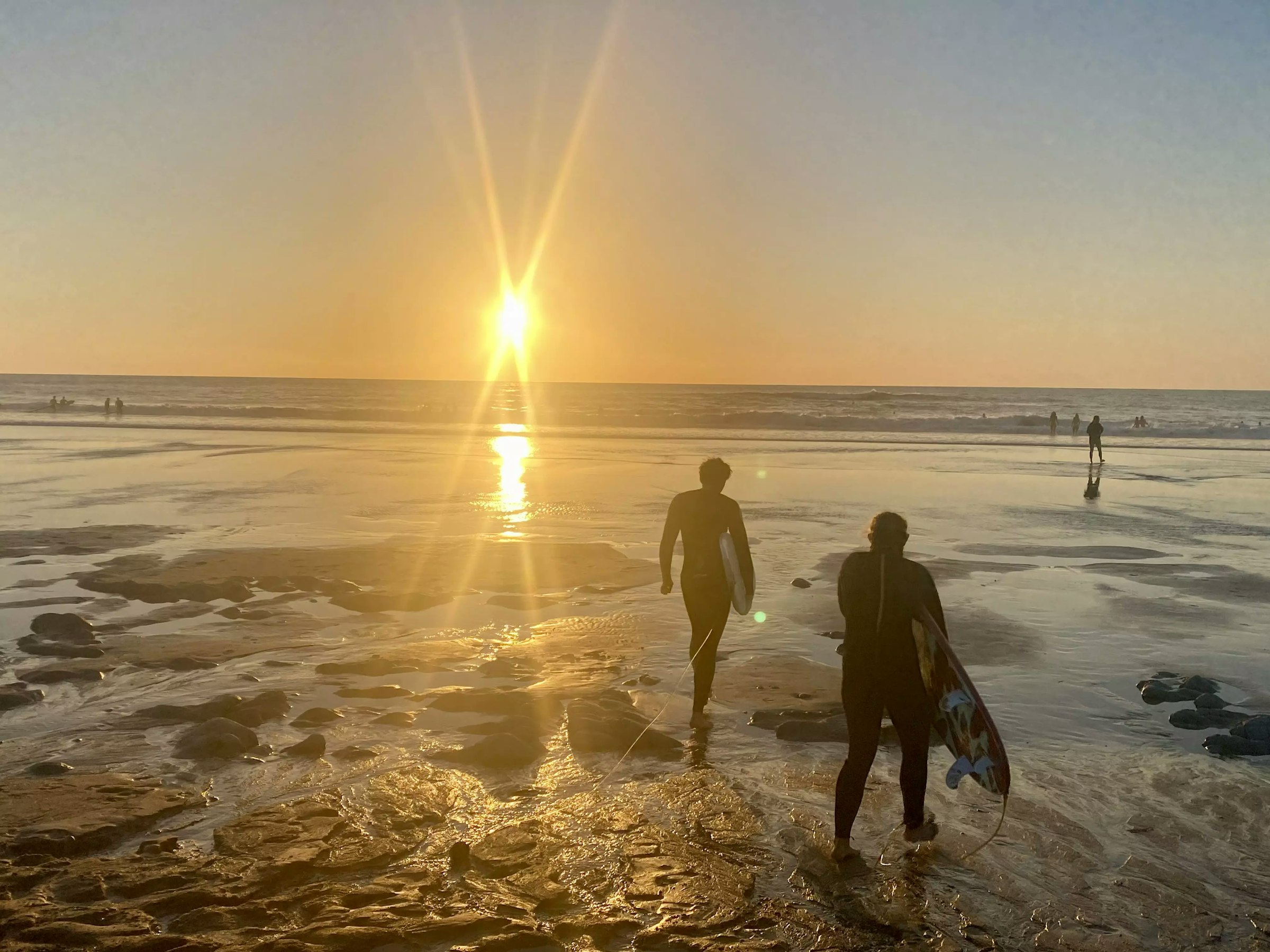 Surfer am Strand