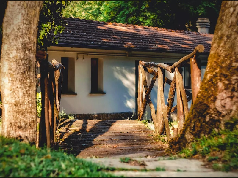 Brücke aus Holz