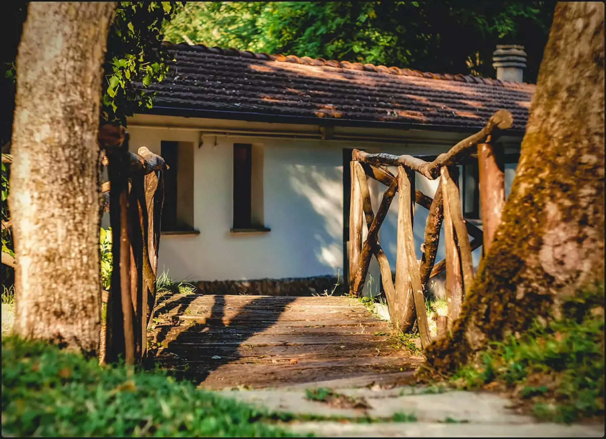 Brücke aus Holz