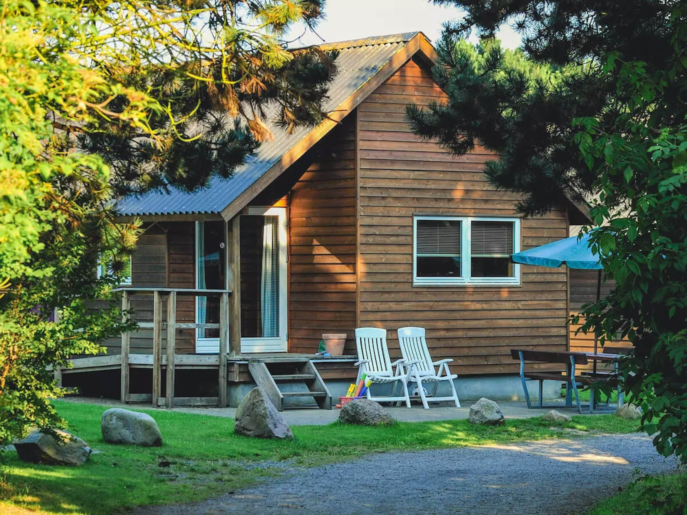 Ferienhaus unter den Bäumen