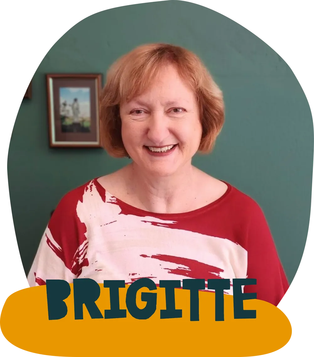 Brigitte leitet den Bereich Finanzen und Backoffice und hält den anderen an dieser Stelle den Rücken frei.