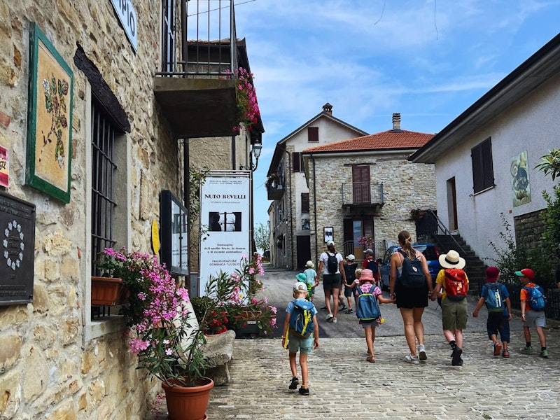 Stadtausflug in Italien