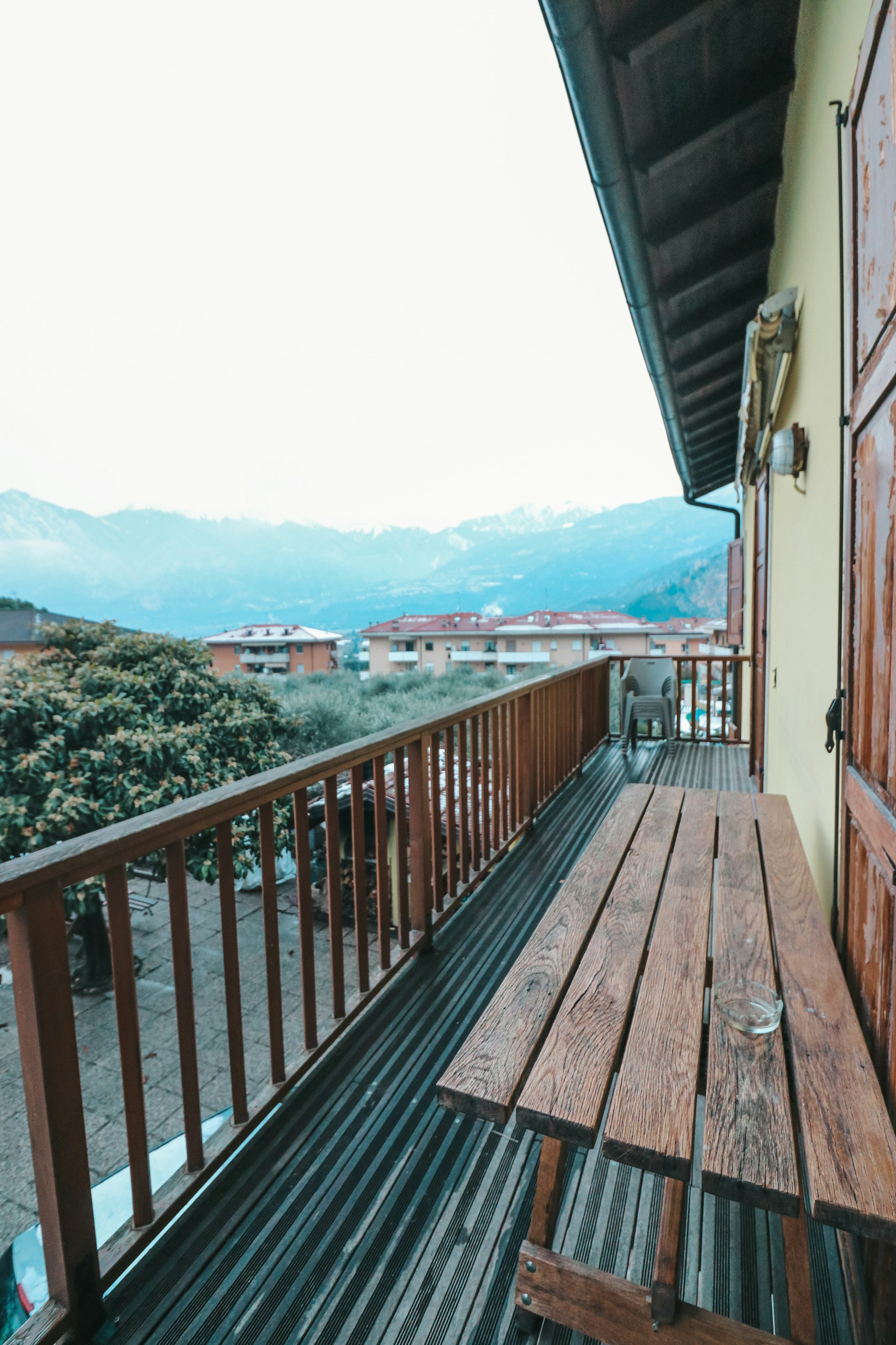 Blick vom Balkon
