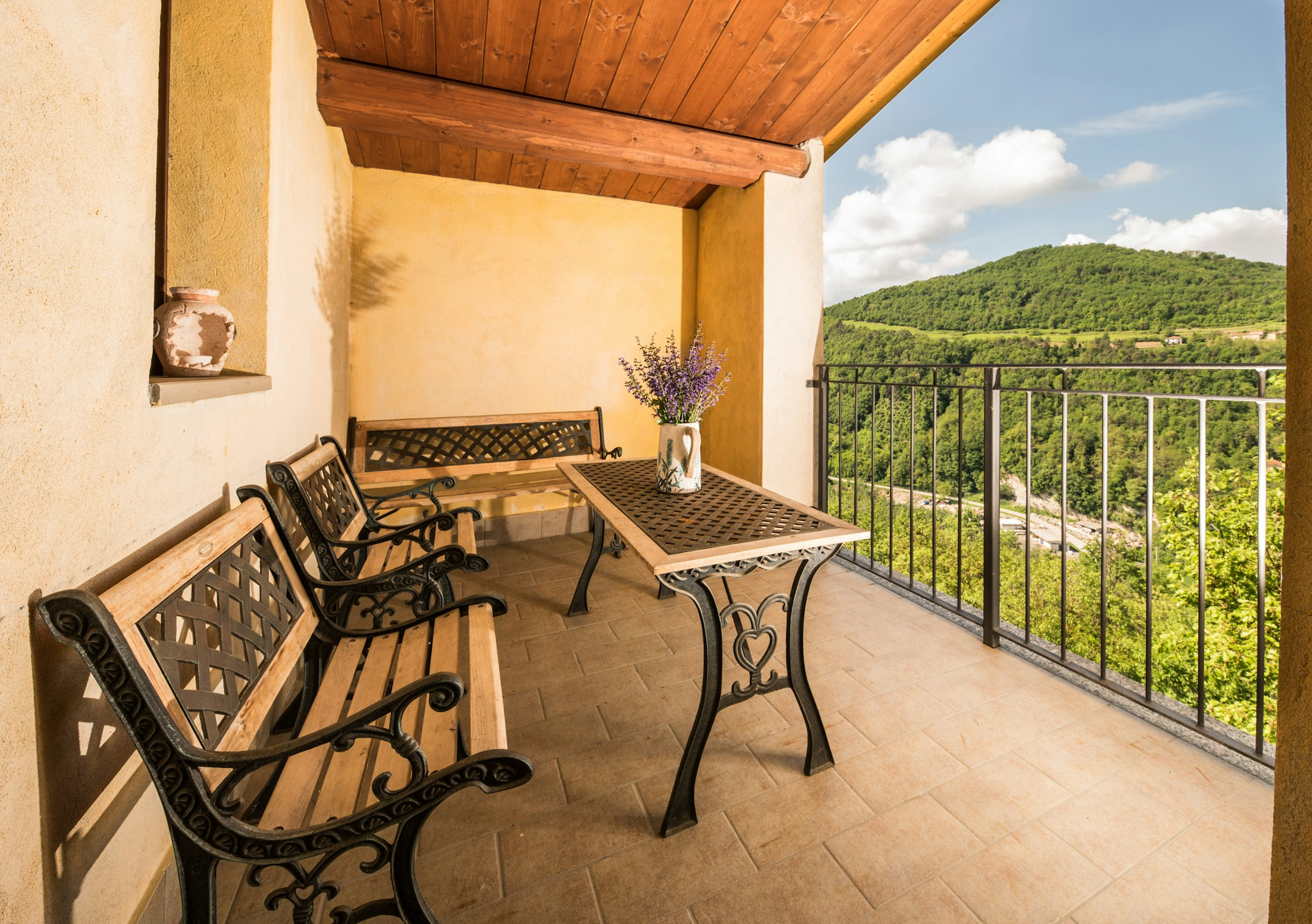 Balkon mit Aussicht